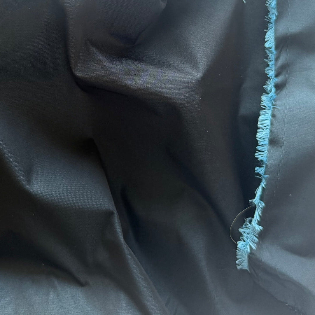 Deepest Midnight Blue-Black Polyester Taffeta