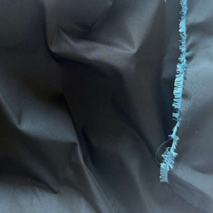 Deepest Midnight Blue-Black Polyester Taffeta