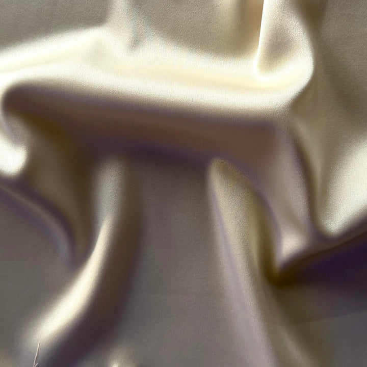 Mid-Weight Clotted Cream Double-Sided Polyester Duchess Satin