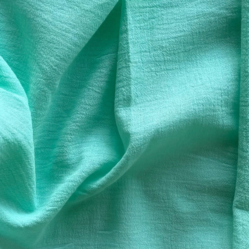 Airy Mint Green Cotton Gauze