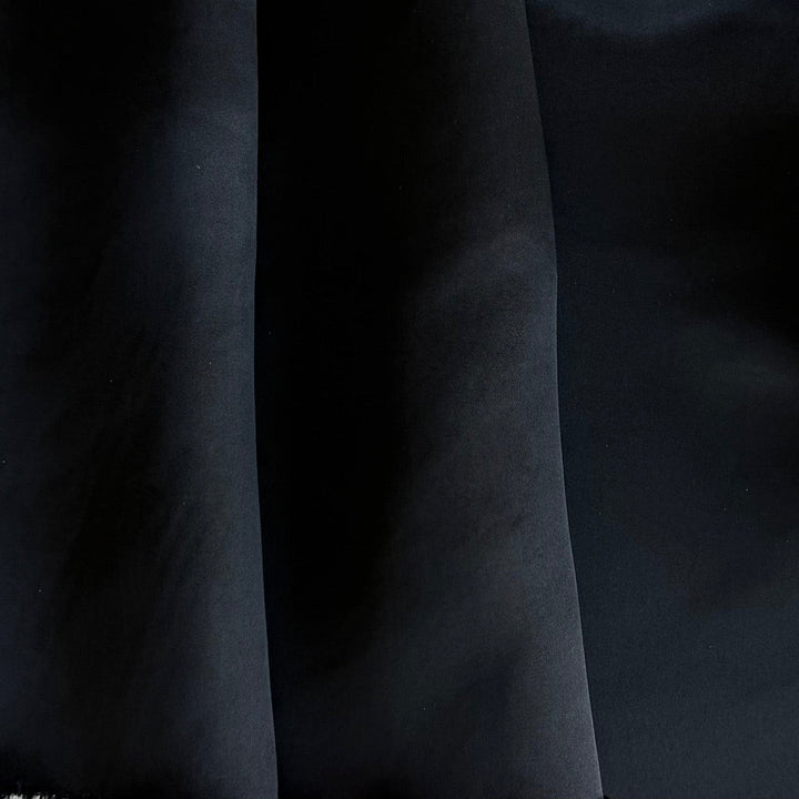 Khaite Onyx Slinky Rayon Viscose Blend Satin (Made in Italy)