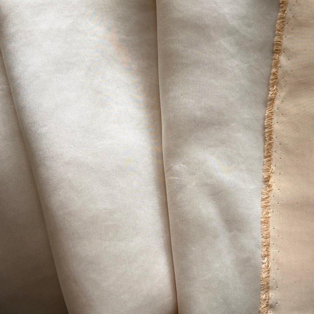 Khaite Apricot Mist Slinky Rayon Viscose Blend Satin (Made in Italy)