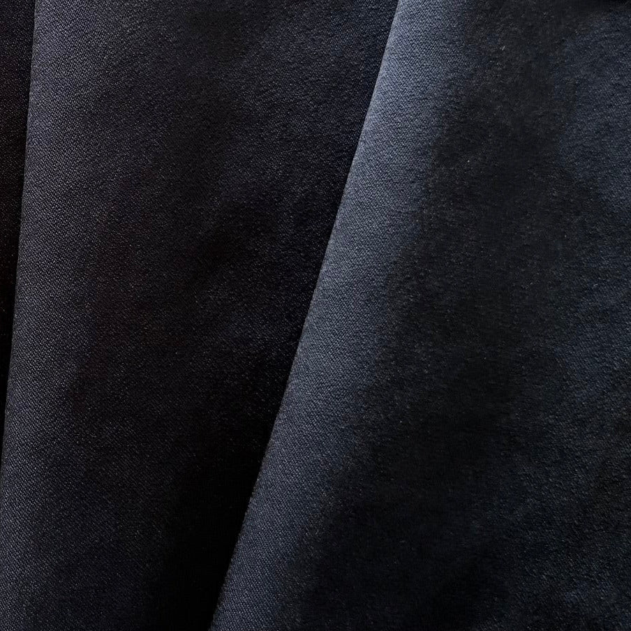 Mid-Weight Midnight Navy Double-Sided Polyester Duchess Satin