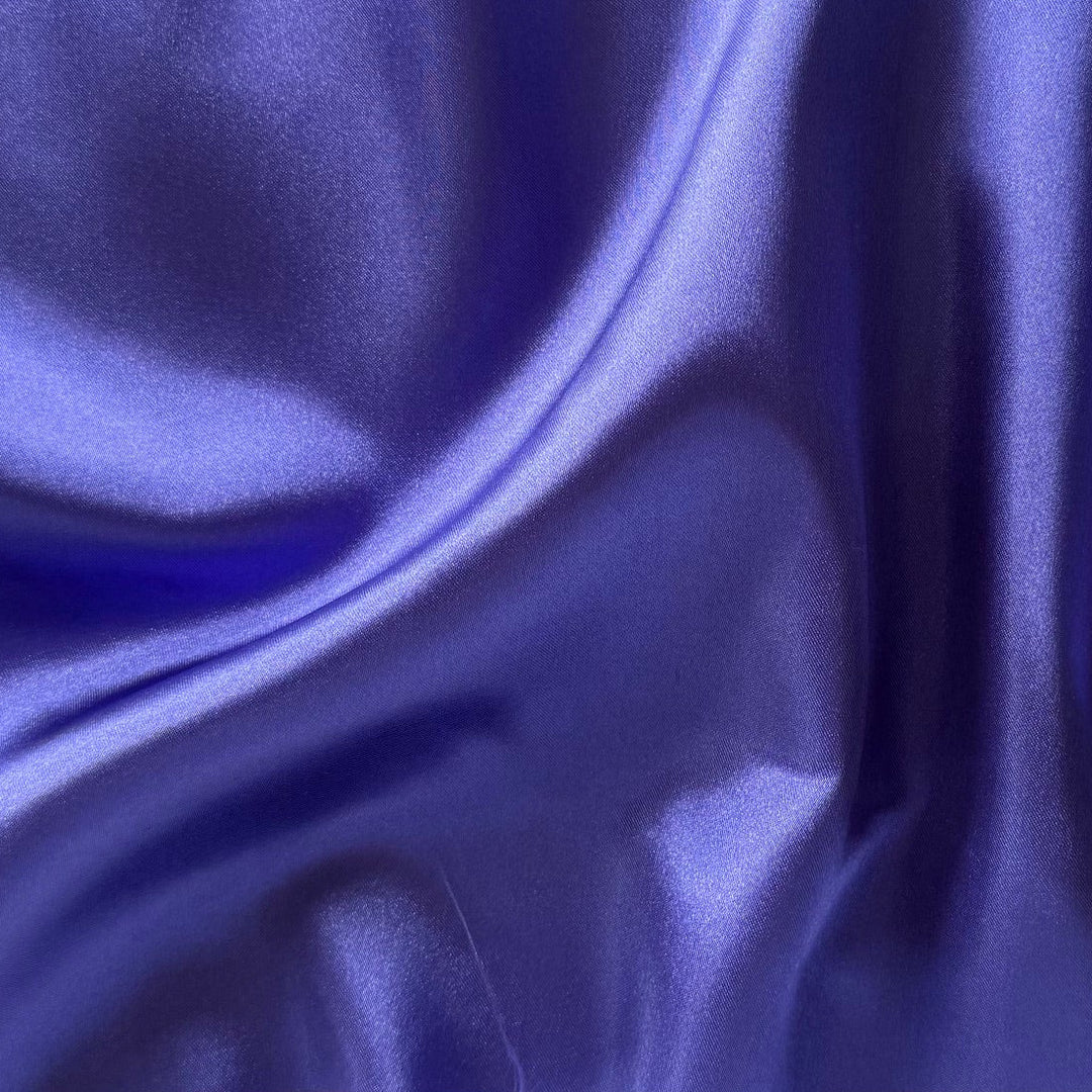 Lighter-Weight Iris Polyester Satin Charmeuse