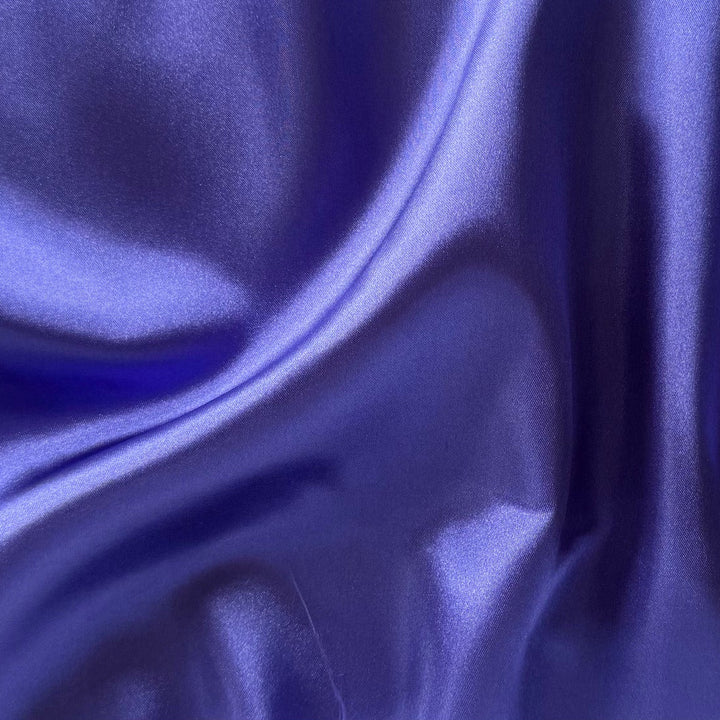 Lighter-Weight Iris Polyester Satin Charmeuse