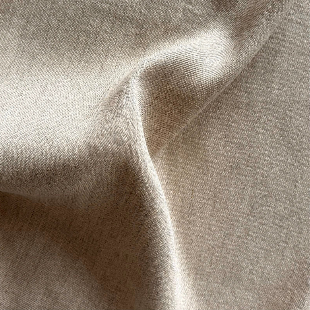 Mid-Weight Classic Oatmeal Linen & Cotton Twill