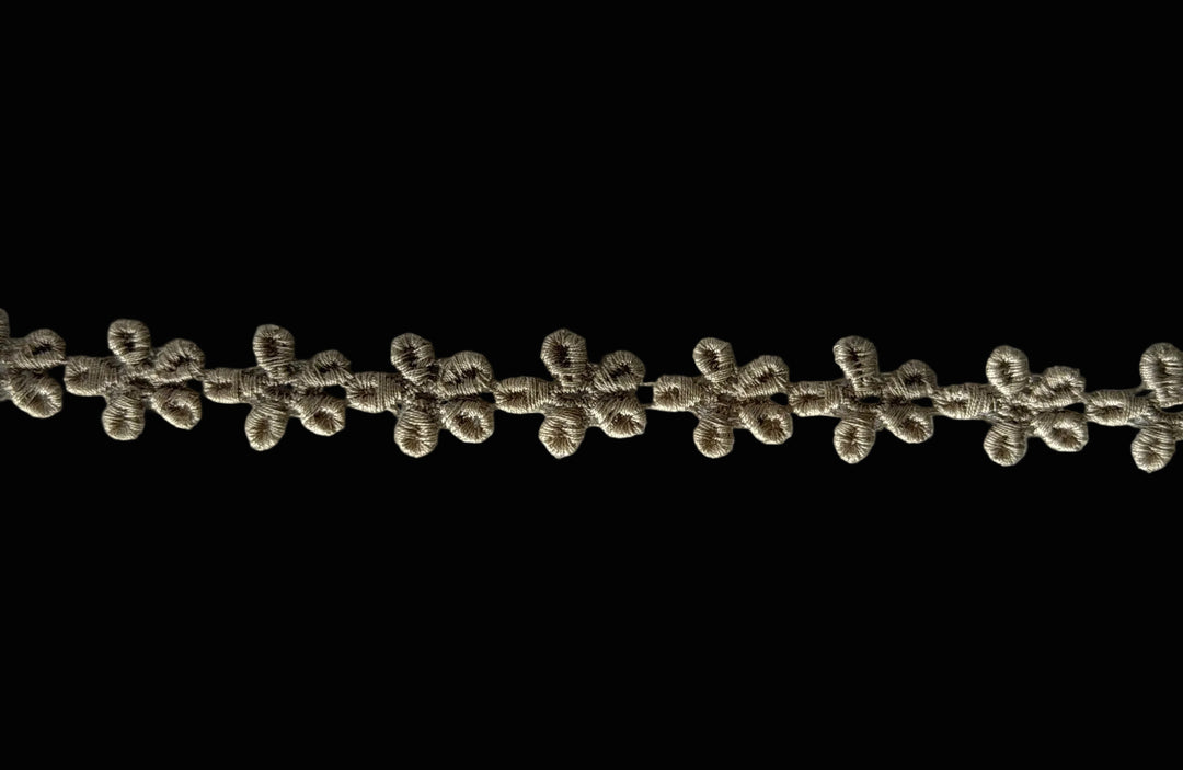 1/2"  Ecru Straw Flowers Venise Lace Trim