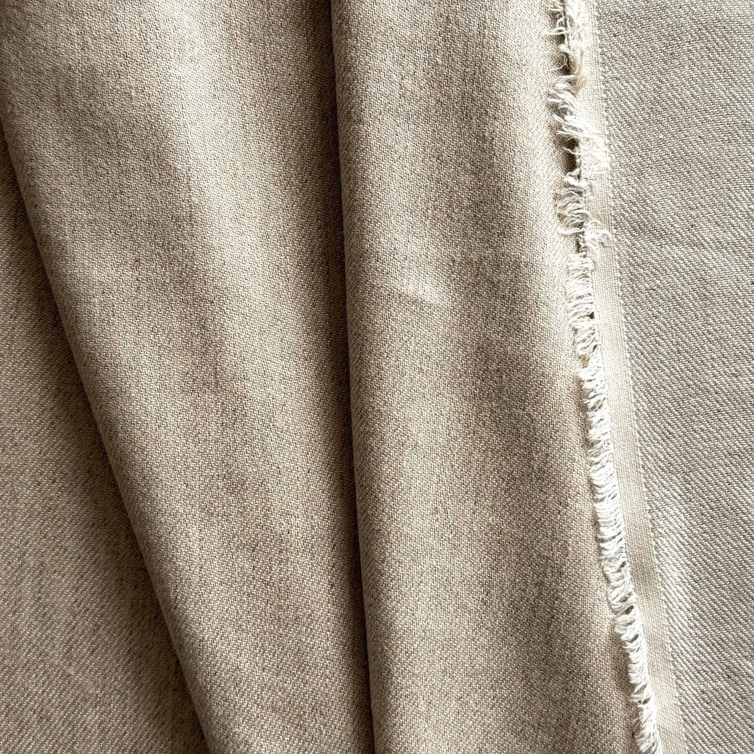 Mid-Weight Classic Oatmeal Linen & Cotton Twill
