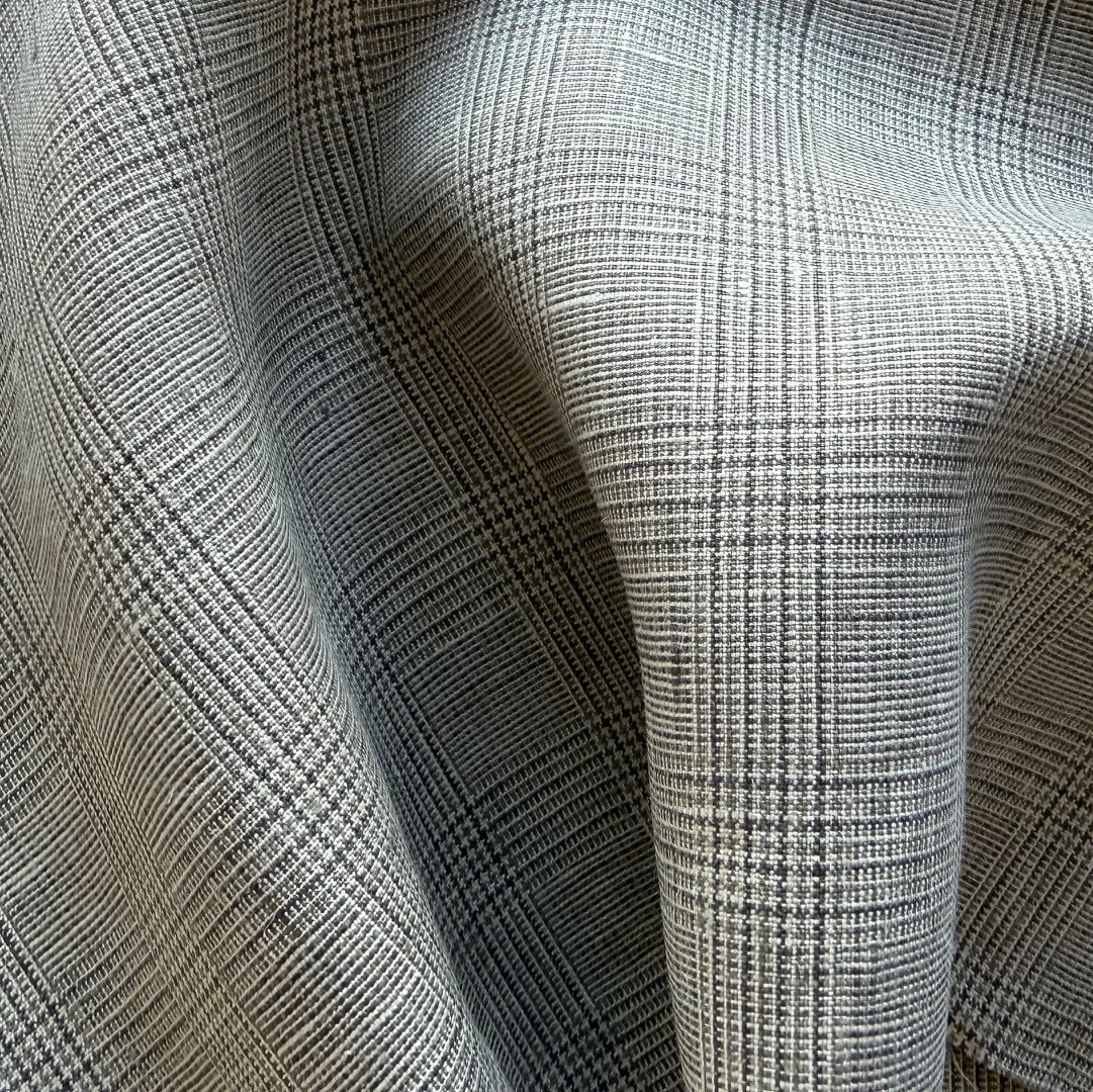 Polyester Fabric, Marc Jacobs Silver Accented Charcoal Grey Scuba