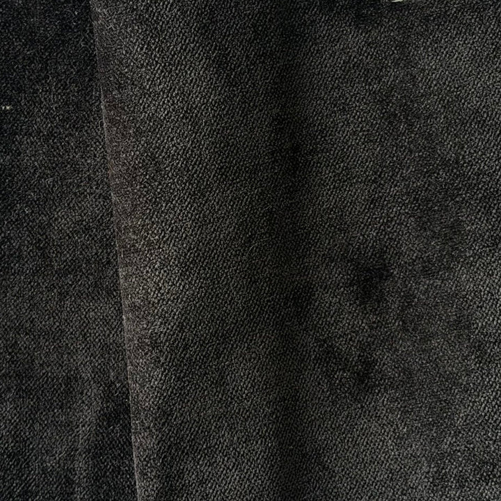 Onyx Black Chenille Velvet (Exclusively Made for Britex in Turkey)