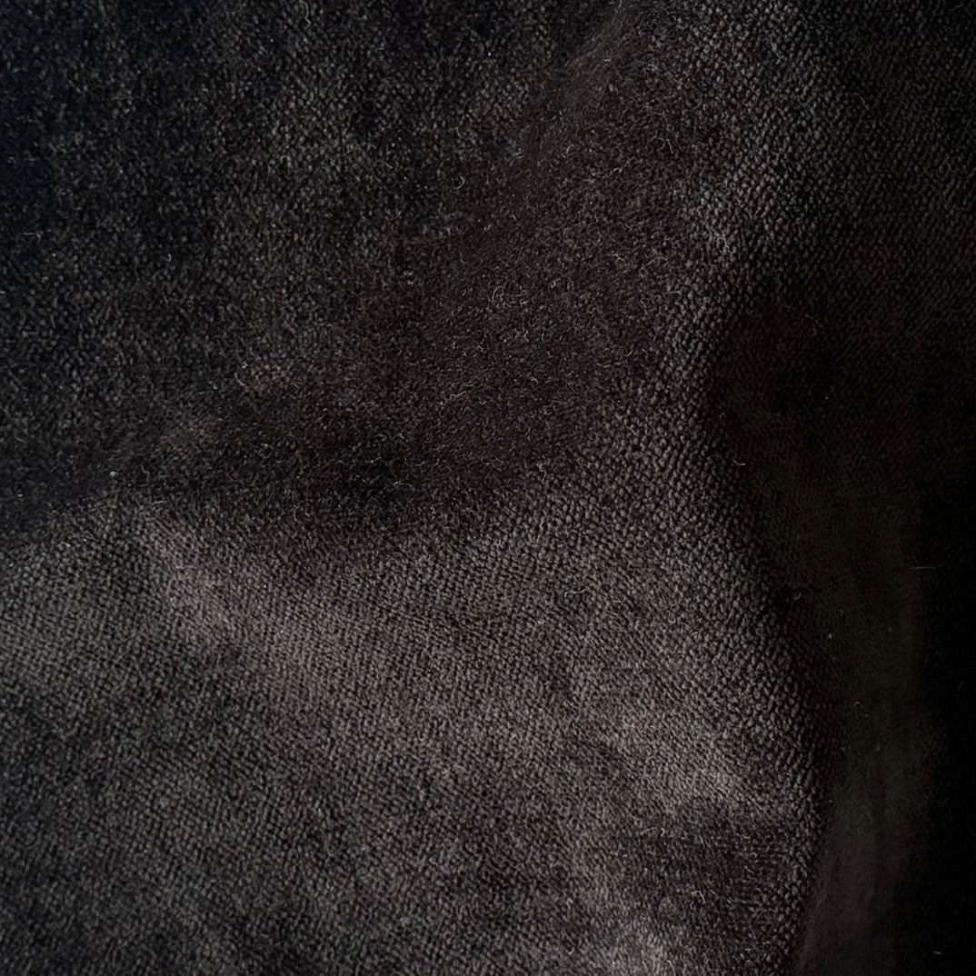 Onyx Black Chenille Velvet (Exclusively Made for Britex in Turkey)