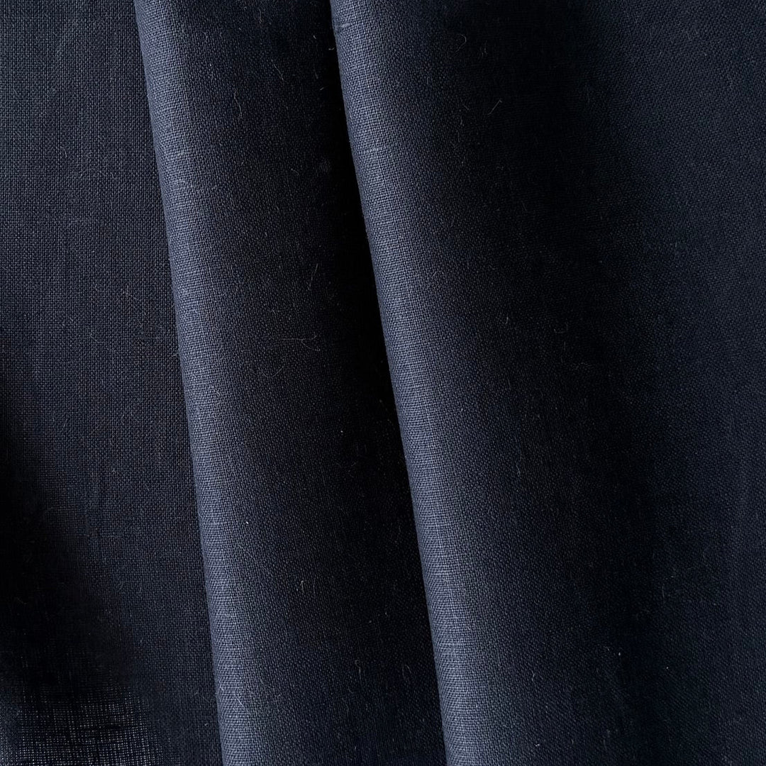 Lighter-Weight Classic Dark Navy Handkerchief Linen (Made in Poland)