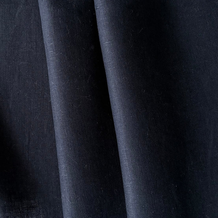 Lighter-Weight Classic Dark Navy Handkerchief Linen (Made in Poland)