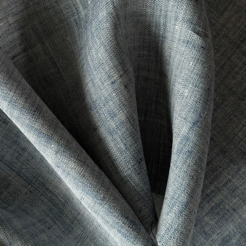 Mid-Weight Blue Summer Skies Two-Tone Linen (Made in Poland)