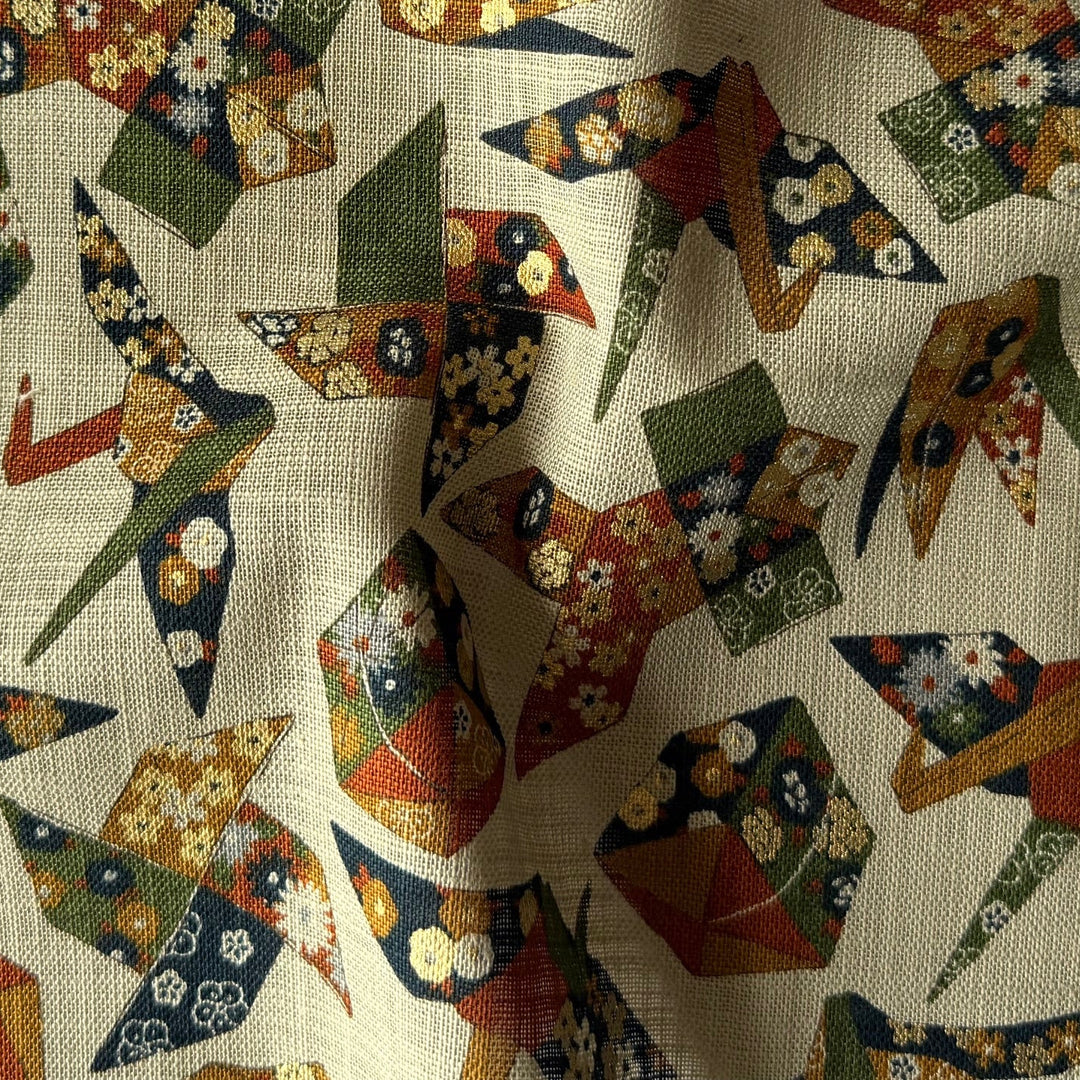 Golden Harmony Origami Sand Homespun Quilting Cotton (Made in Japan)