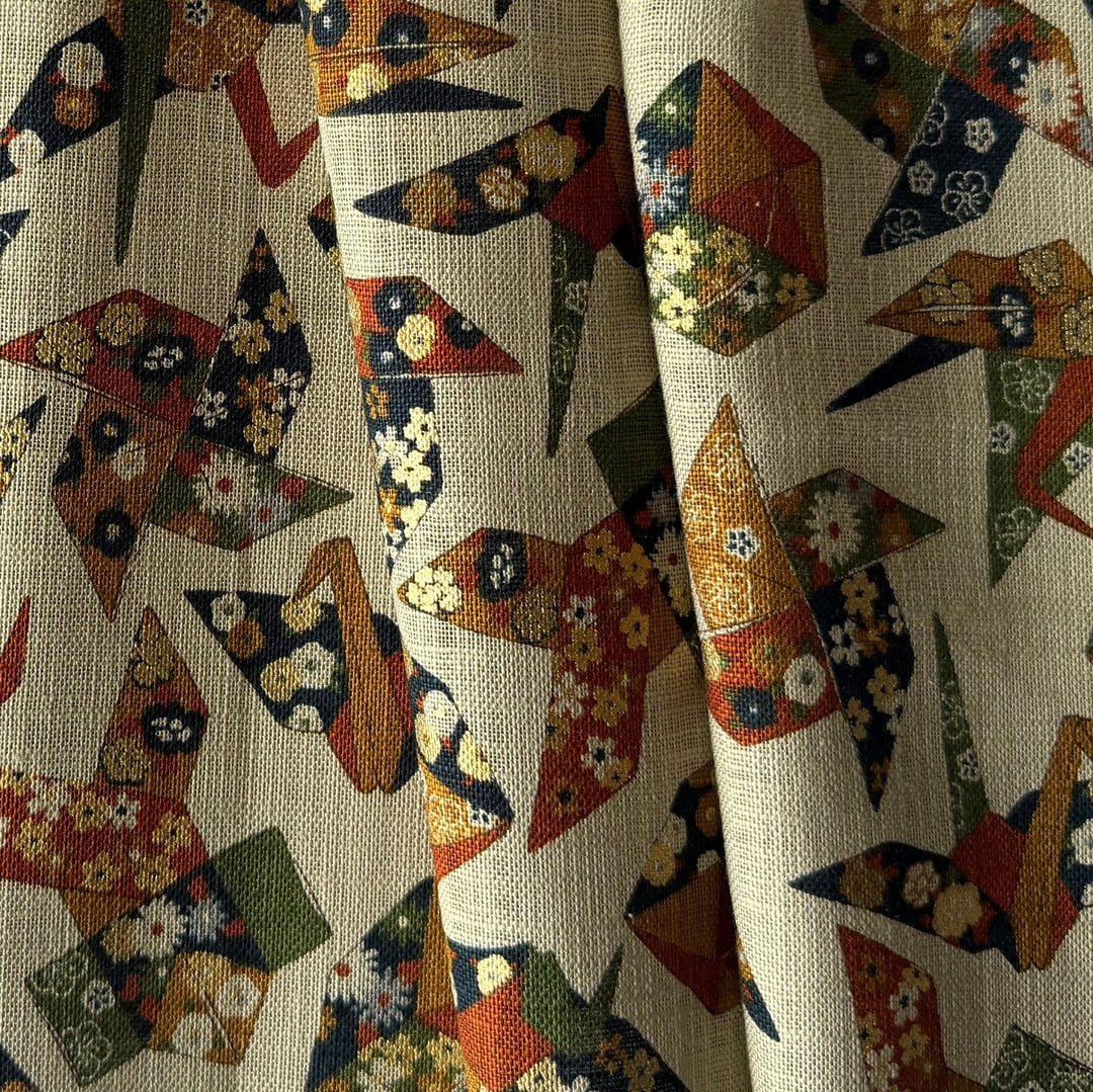 Golden Harmony Origami Sand Homespun Quilting Cotton (Made in Japan)