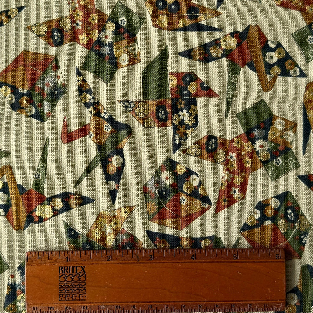 Golden Harmony Origami Sand Homespun Quilting Cotton (Made in Japan)