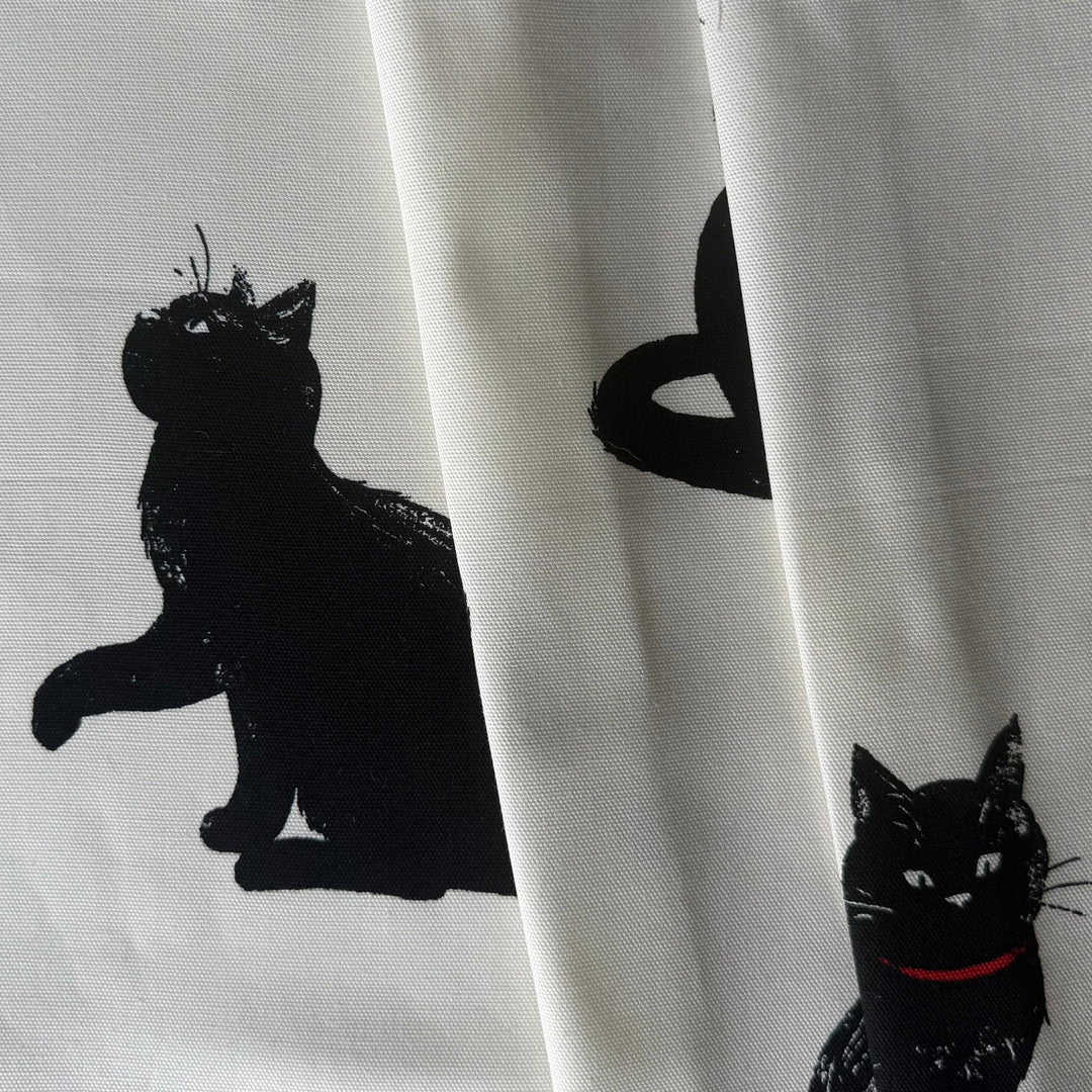 Blackboard Art Cats Quilting Cotton (Made in Japan)