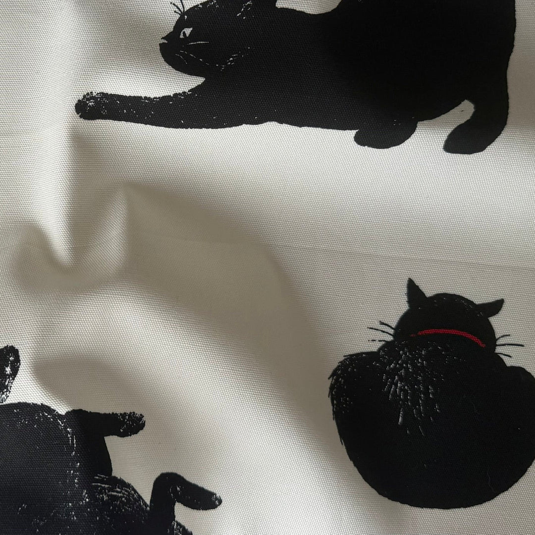 Blackboard Art Cats Quilting Cotton (Made in Japan)