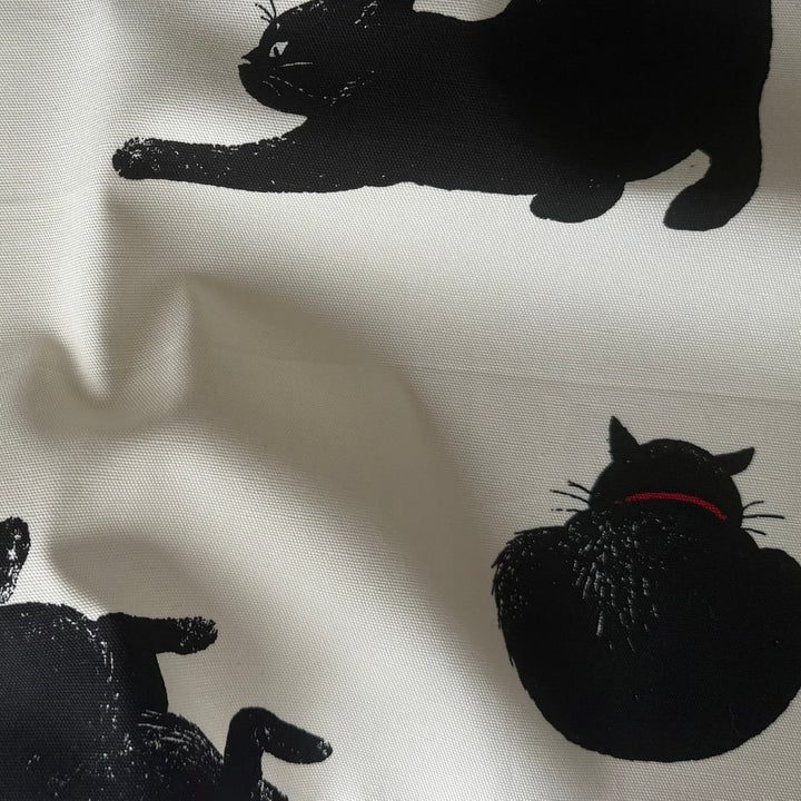 Blackboard Art Cats Quilting Cotton (Made in Japan)