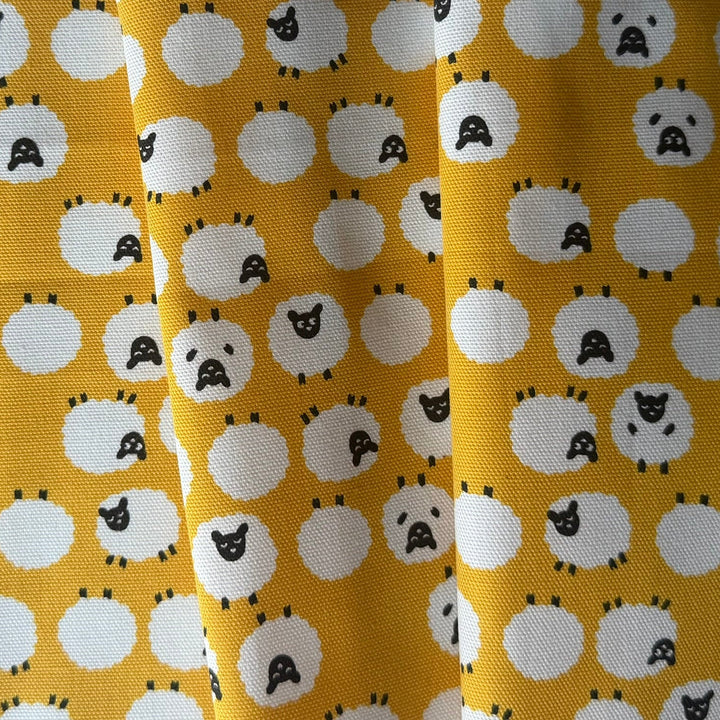 Counting Sheep Marigold Quilting Cotton (Made in Japan)