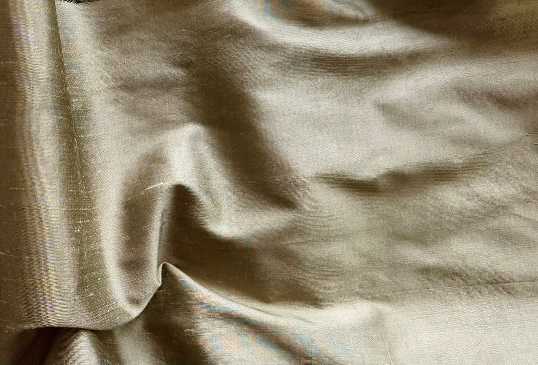 Lighter-Weight Artichoke Silk Dupioni (Made in India)