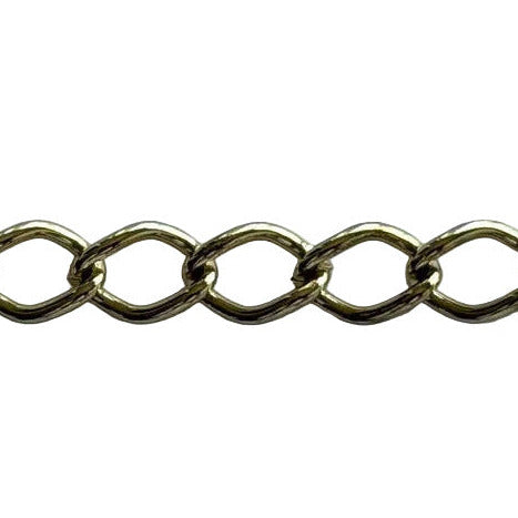 1/4" Large Links Gold Metal Chain