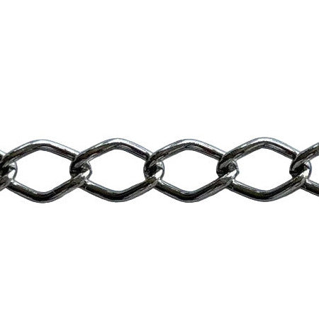 1/4" Large Links Silver Metal Chain