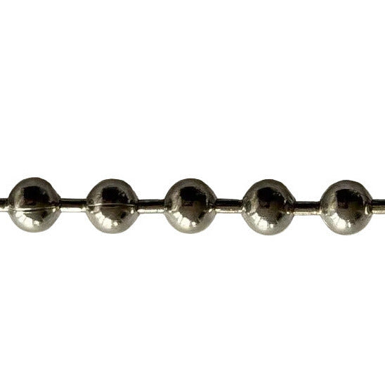 1/2" Silver Metal Ball Chain