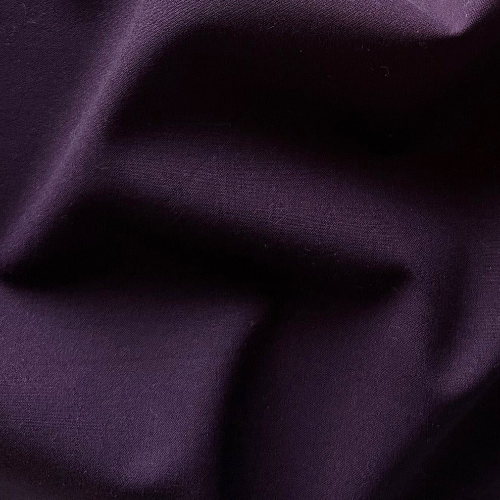 Theory Mid to Lighter-Weight Glorious Plum Stretch Wool Suiting (Made in Italy)