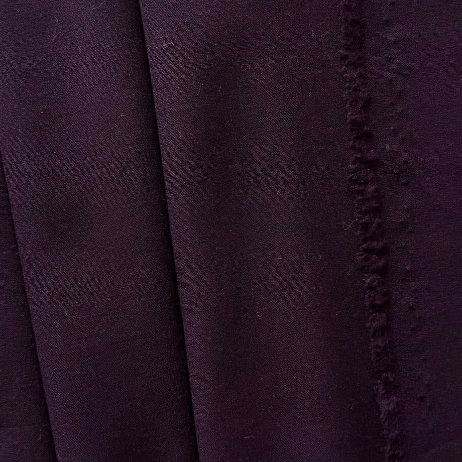Theory Mid to Lighter-Weight Glorious Plum Stretch Wool Suiting (Made in Italy)