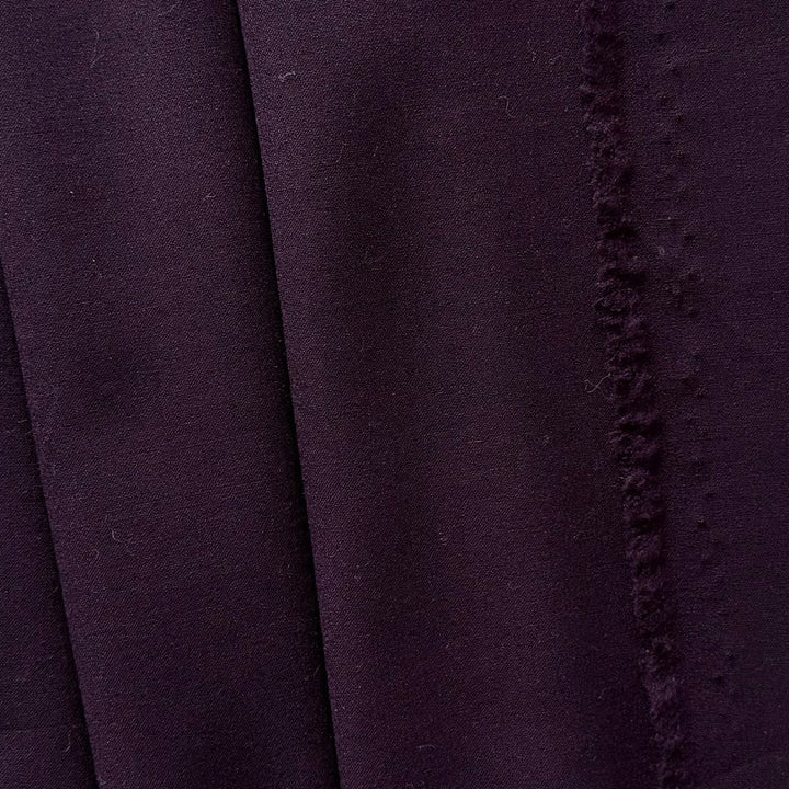 Theory Mid to Lighter-Weight Glorious Plum Stretch Wool Suiting (Made in Italy)
