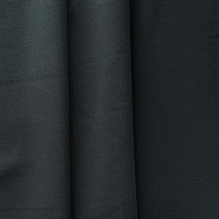 Mid-Weight Midnight Spruce Stretch Wool Twill (Made in Japan)