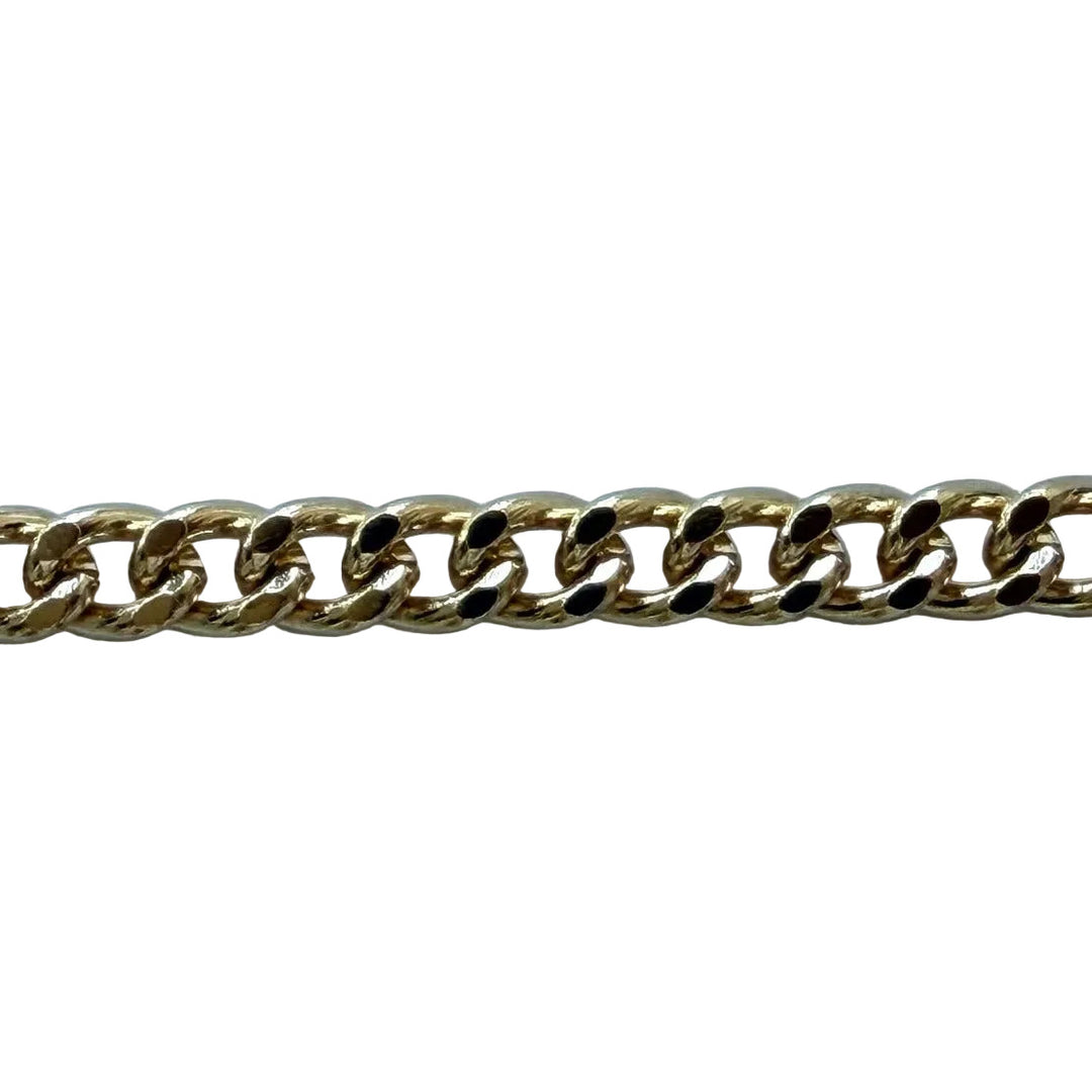 1/4" Shiny Gold Finish Metal Chain