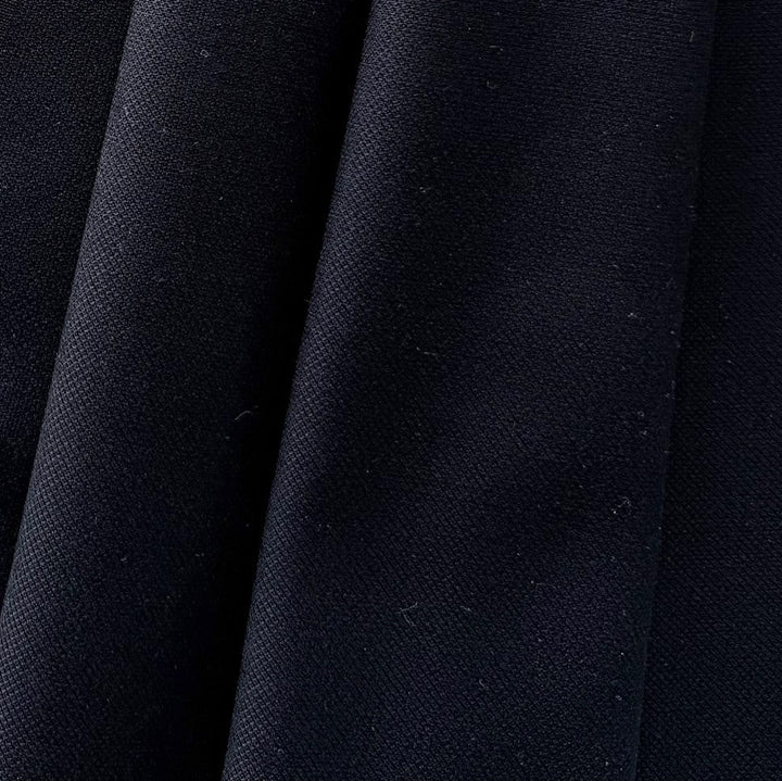 Mid-Weight Midnight Forest Fine Wool Basketweave (Made in Japan)