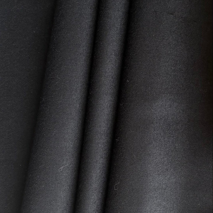 Kiton Classic Deepest Navy Super 120s Selvedged Wool Flannel Suiting  (Made in England)