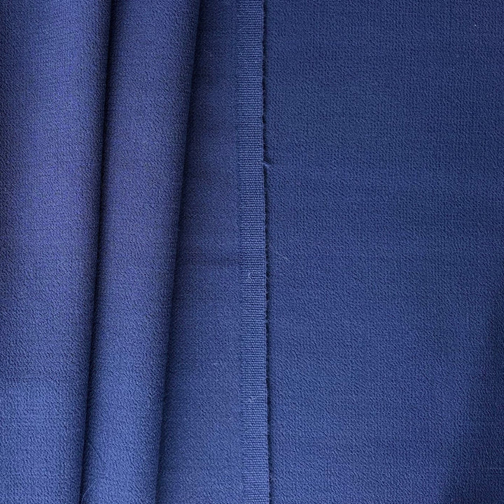 High-End Springtime Iris Wool Double-Crepe (Made in Italy)