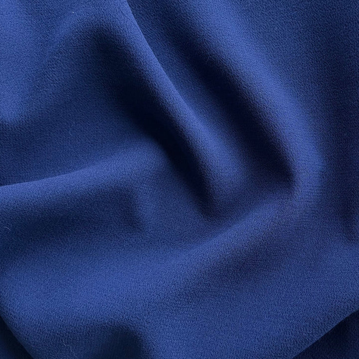 High-End Springtime Iris Wool Double-Crepe (Made in Italy)