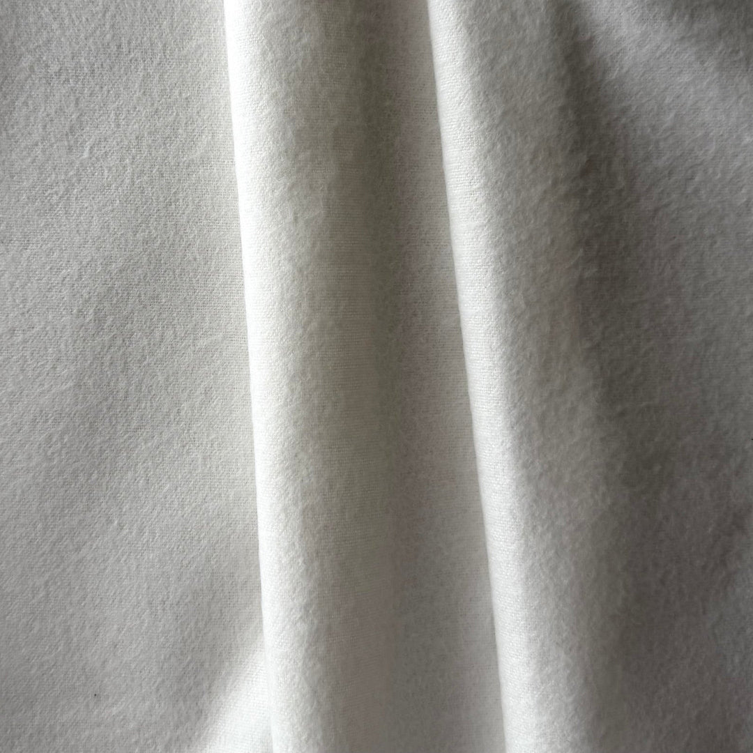 Classic Heavier White Cotton Flannel