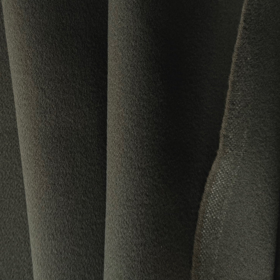 Agnona Heavy-Weight Raw Umber Fine Double-Faced Wool Melton Coating (Made in Italy)