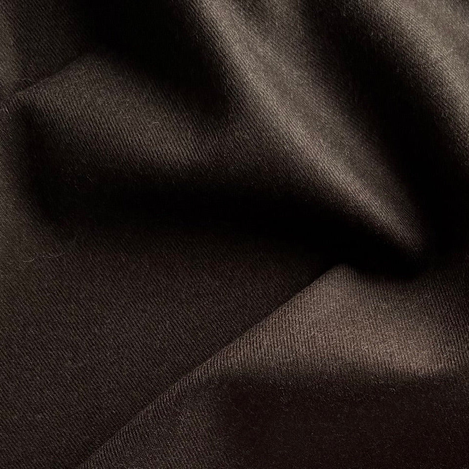 Lighter-Weight Warm Bistro Brown Wool Flannel