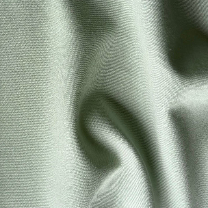 Mid-Weight Light Sea Foam Green Wool Gabardine