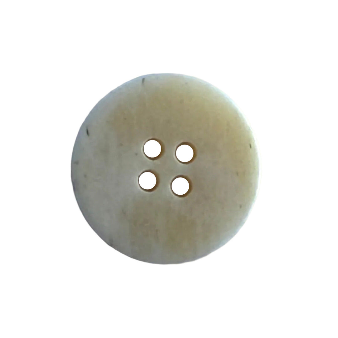3/4" Natural 4-Hole Bone Button (Made in Spain)