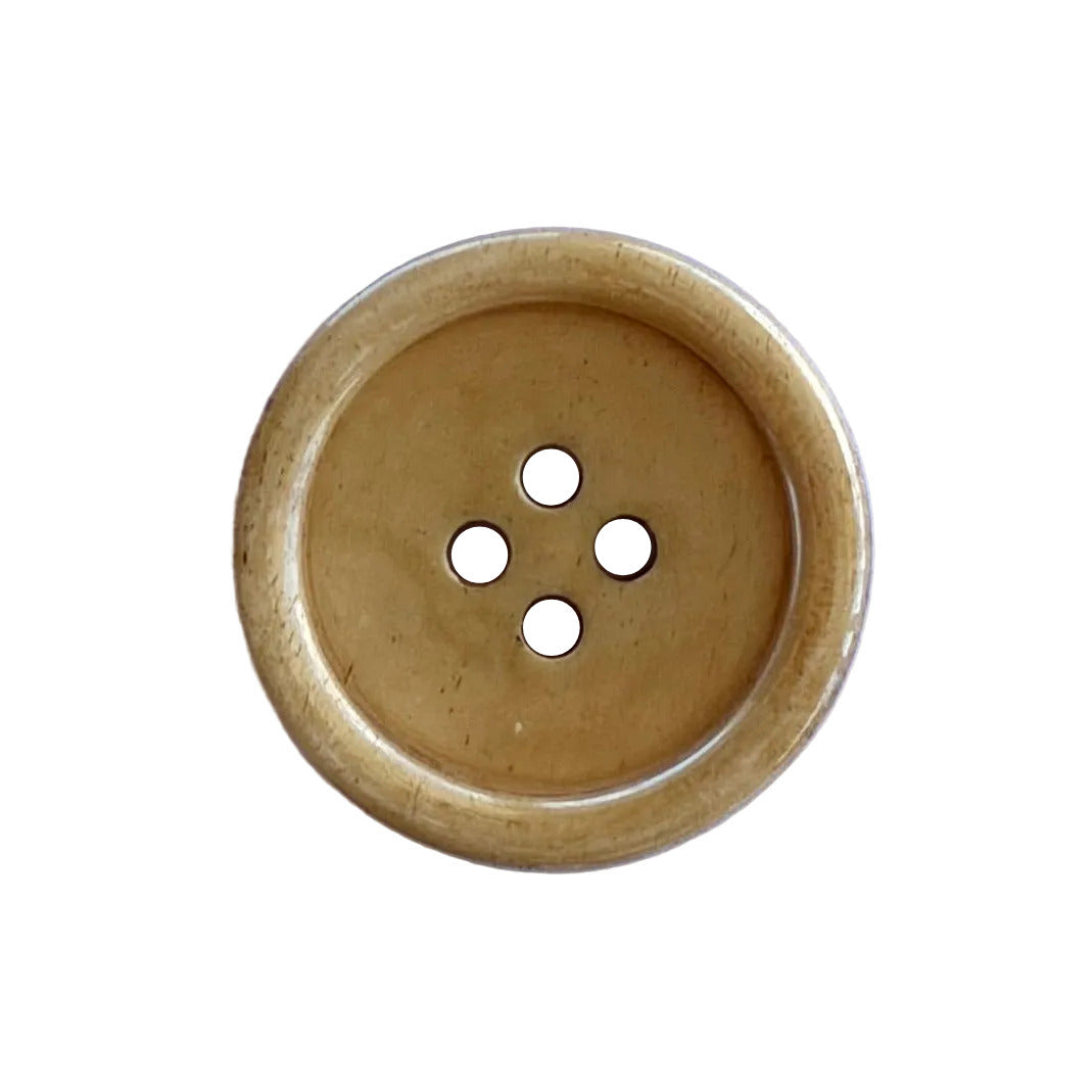 Creme Brûlée 4-Hole Bone Button (Made in Spain)