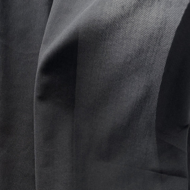 Sheer Coal Black Stretch Nylon Mesh