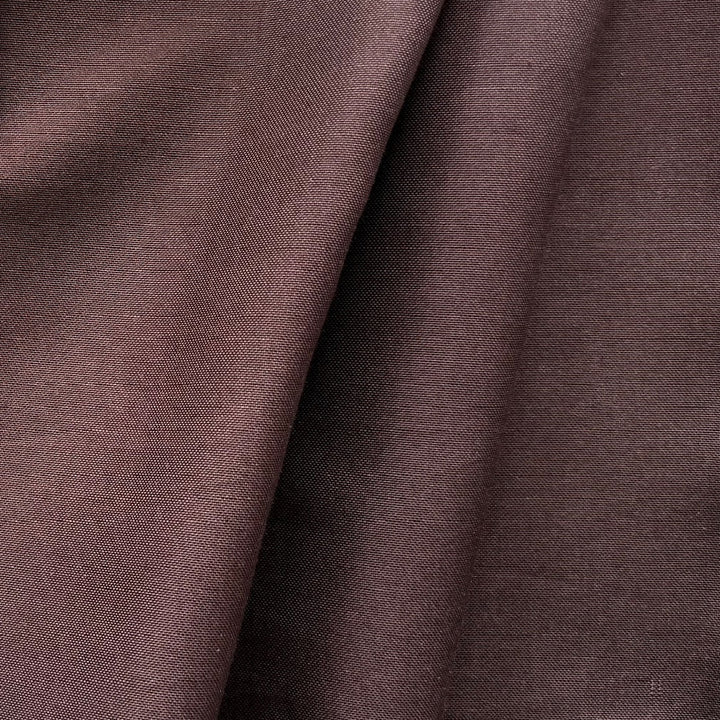 Mid-Weight Warm Raisin Silk Twill Suiting (Made in Italy)