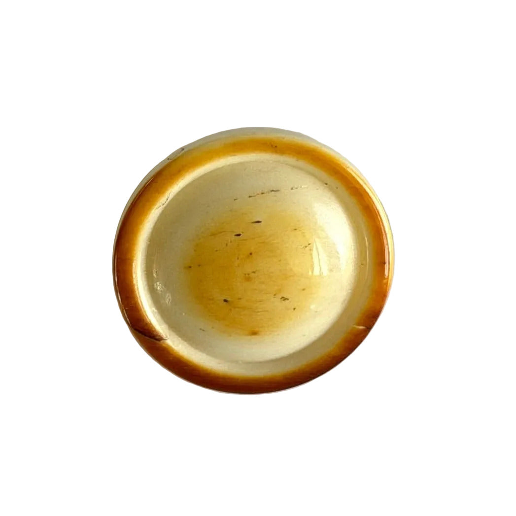 13/16" Custard Melange Rounded Bone Button (Made in Spain)