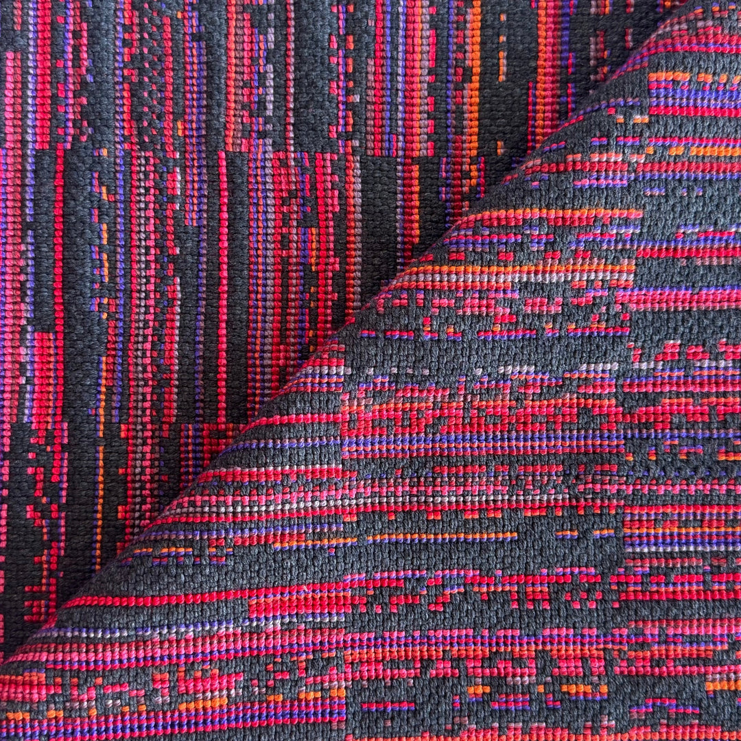 Fiery Weathered Bittersweet Cotton Blend Tweed (Made in USA)