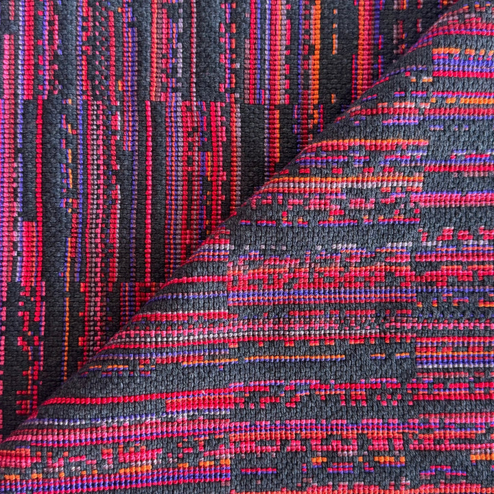 Fiery Weathered Bittersweet Cotton Blend Tweed (Made in USA)