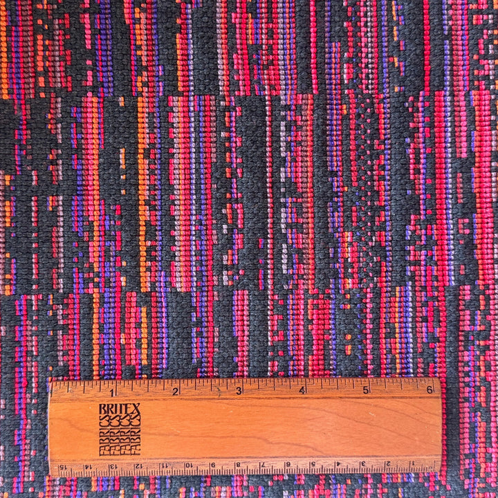 Fiery Weathered Bittersweet Cotton Blend Tweed (Made in USA)